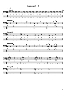 Examples 1 - 6 Notes and Tab - Barry Sahagian